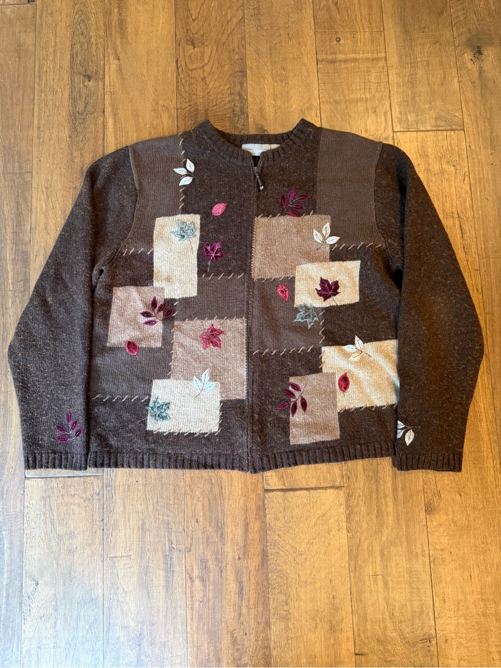 Vintage Fall Patchwork Sweater